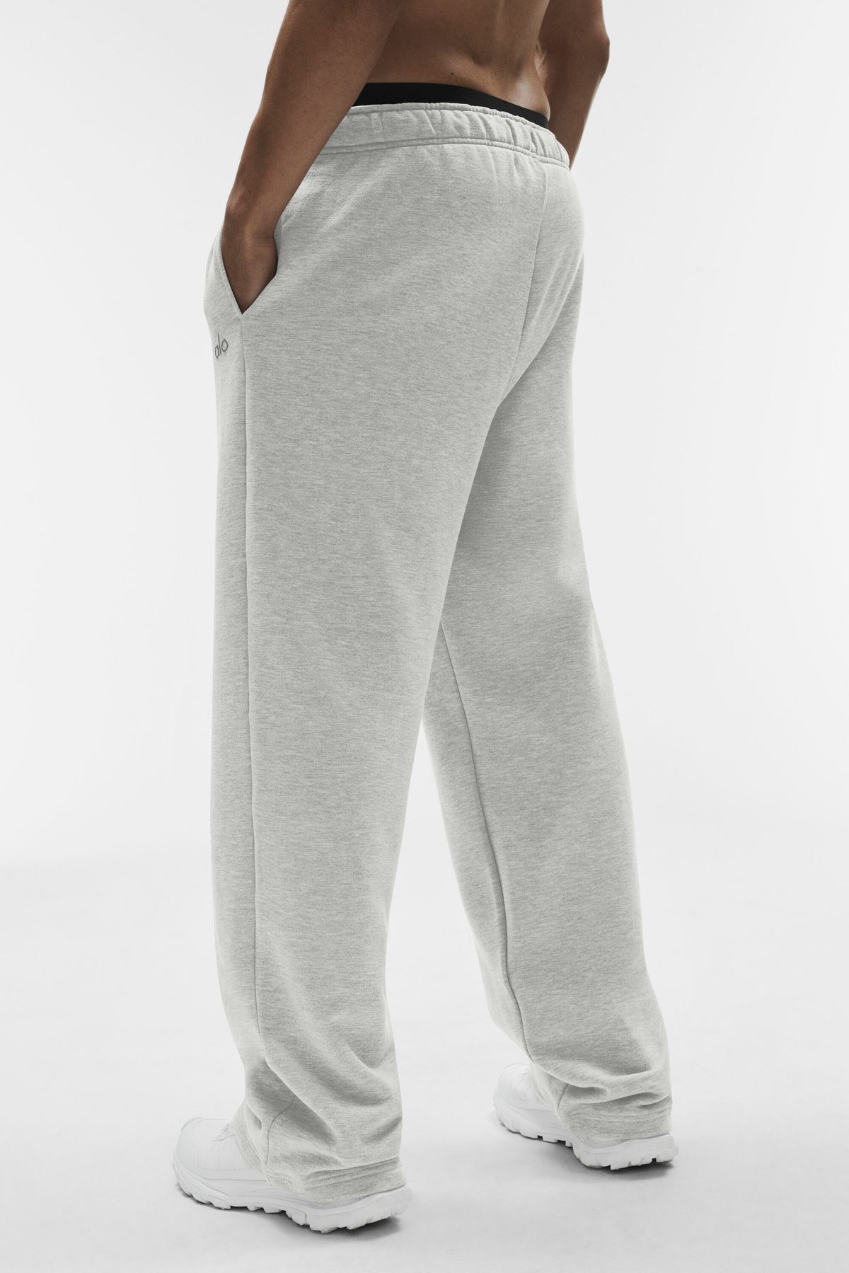 Accolade Straight Leg Sweatpant - White Heather--1
