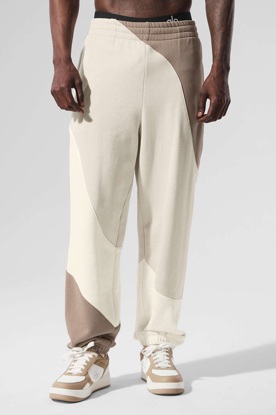 Make Waves Sweatpant - Ivory/Bone/Gravel--0