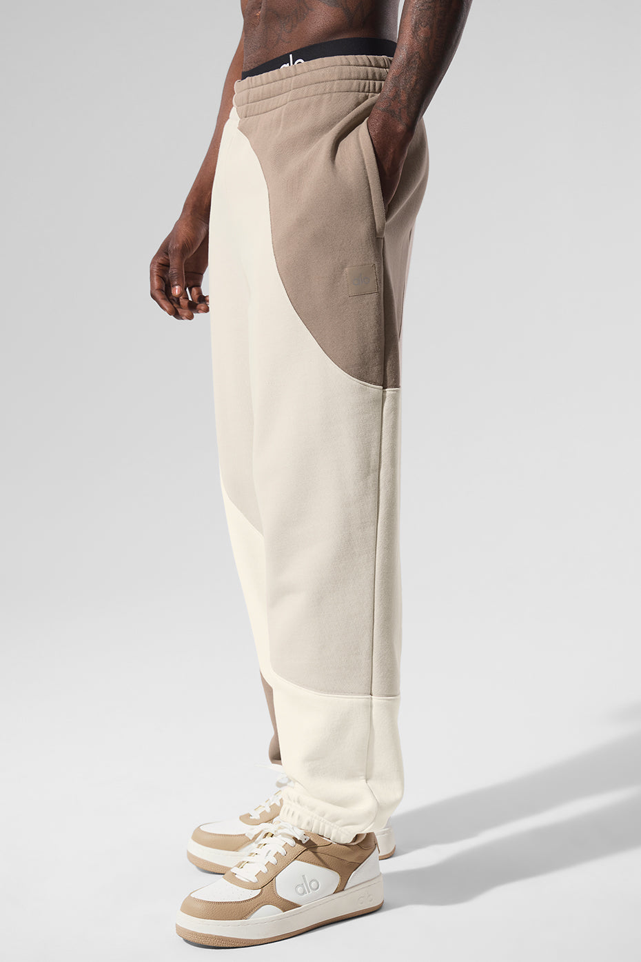 Make Waves Sweatpant - Ivory/Bone/Gravel--2