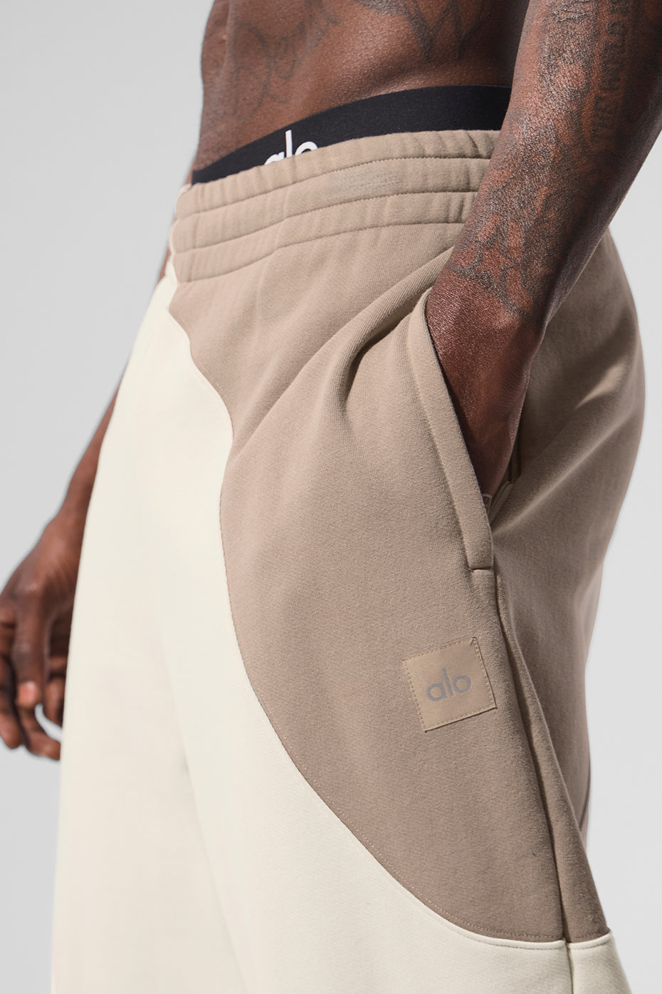 Make Waves Sweatpant - Ivory/Bone/Gravel--3