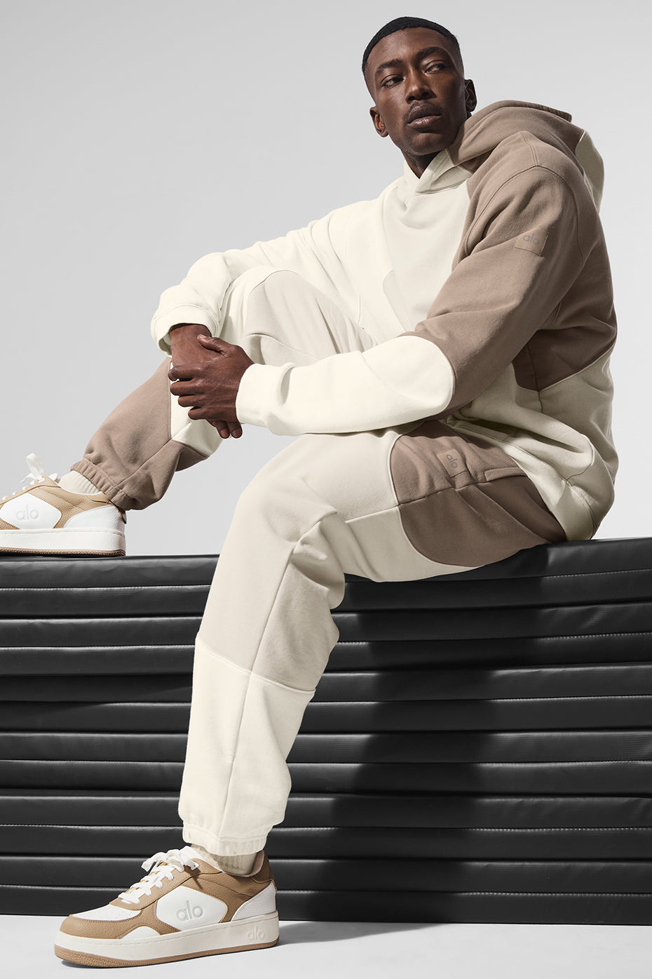 Make Waves Sweatpant - Ivory/Bone/Gravel--4