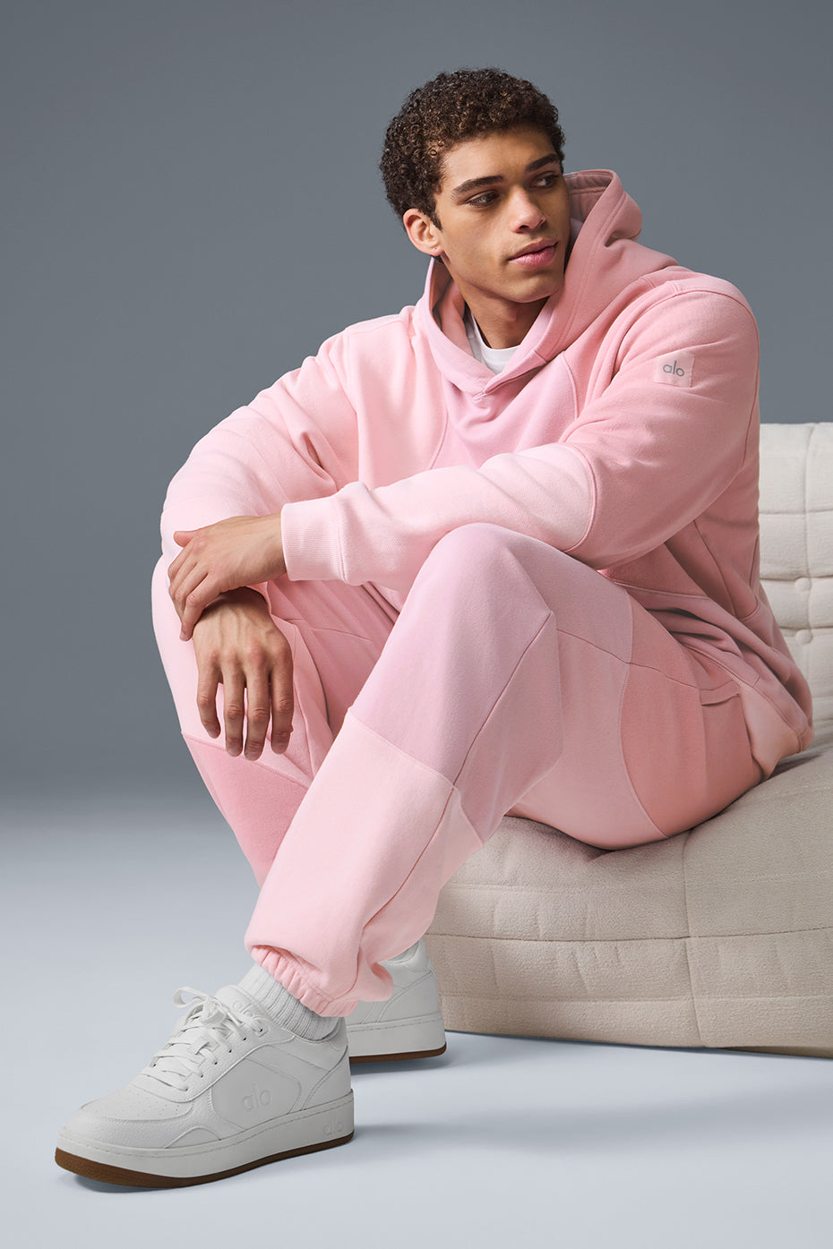 Make Waves Sweatpant - Sunset Pink Tonal--0