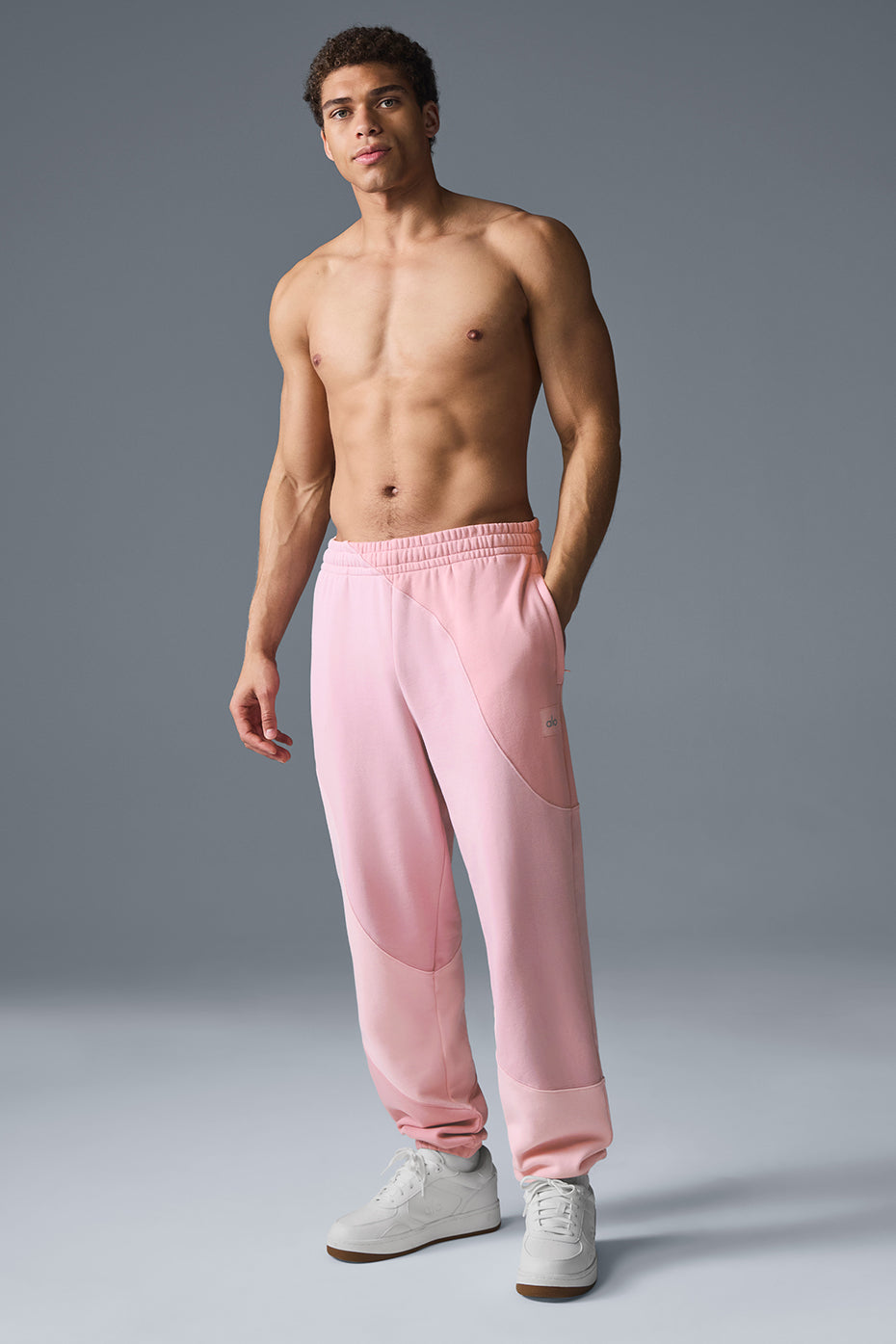 Make Waves Sweatpant - Sunset Pink Tonal--4