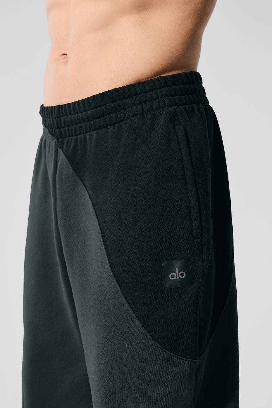 Make Waves Sweatpant - Charcoal Green Tonal--3