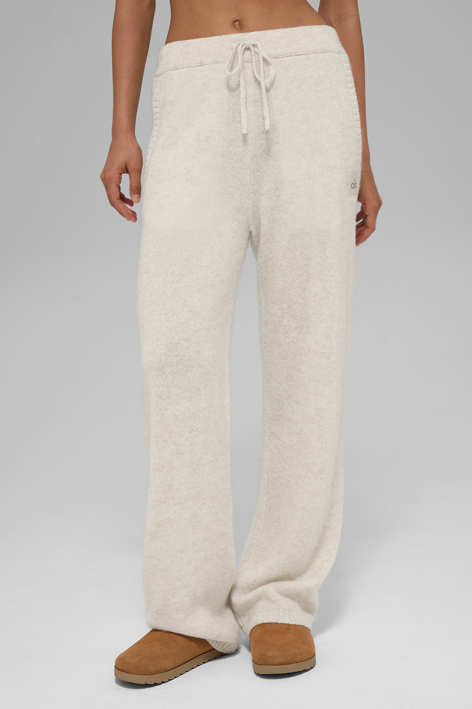 Wool Cashmere New Class Sweatpant - Bone Heather--0