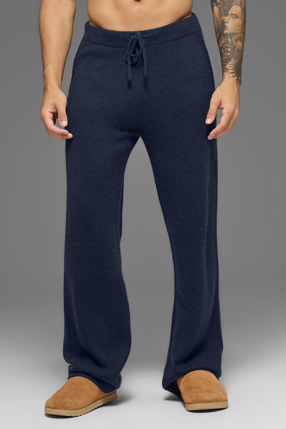 Wool Cashmere New Class Sweatpant - Navy--0