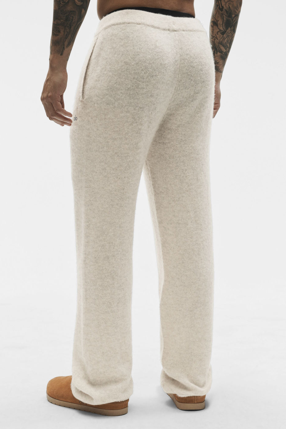 Wool Cashmere New Class Sweatpant - Oatmeal Heather--3