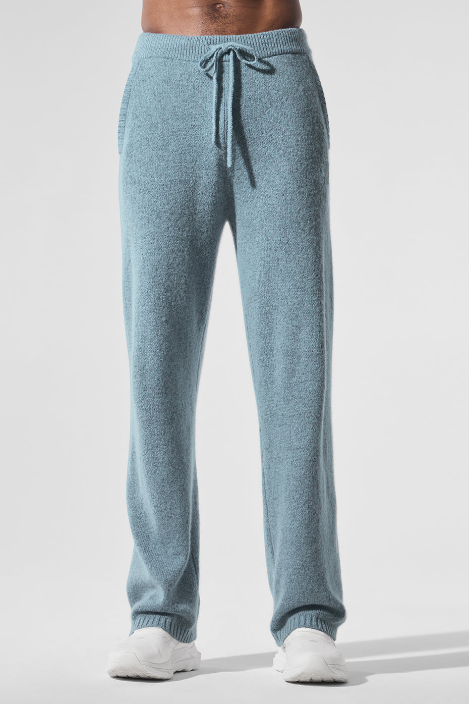 Wool Cashmere New Class Sweatpant - Celestial Blue Granite Heather--0