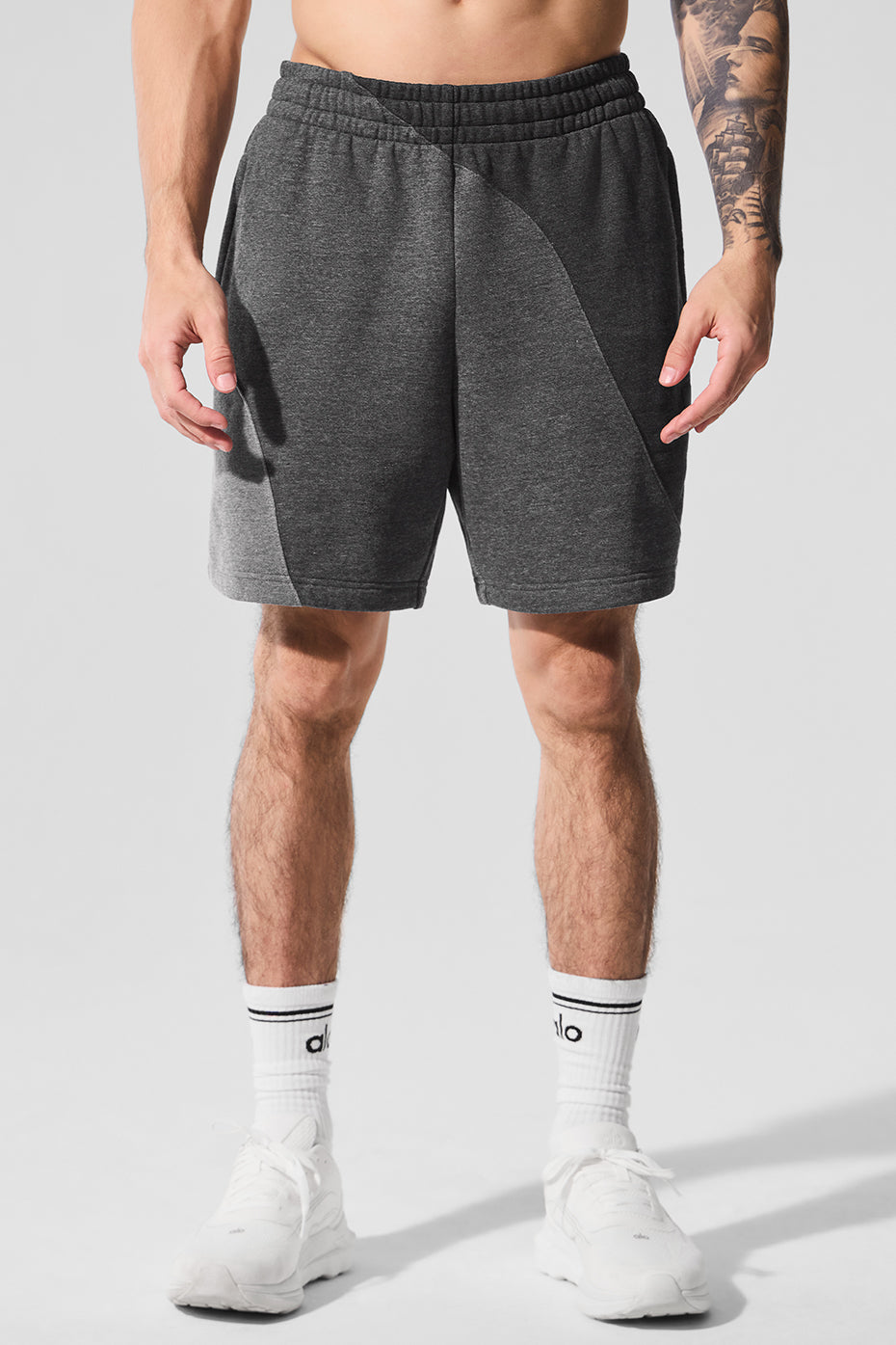 7" Make Waves Short - Dark Heather Grey Tonal--0