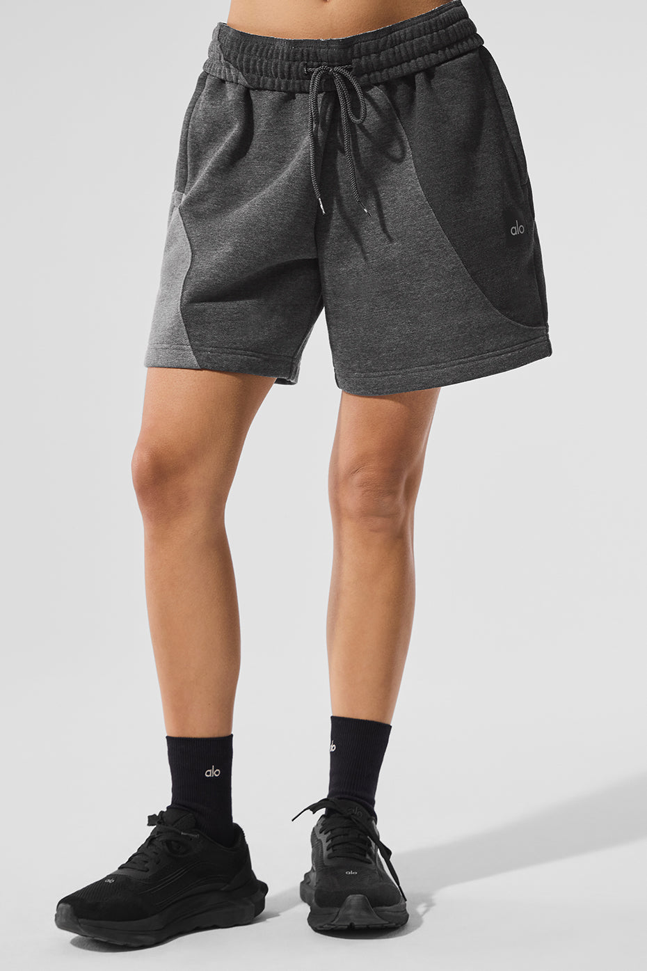 7" Make Waves Short - Dark Heather Grey Tonal--0