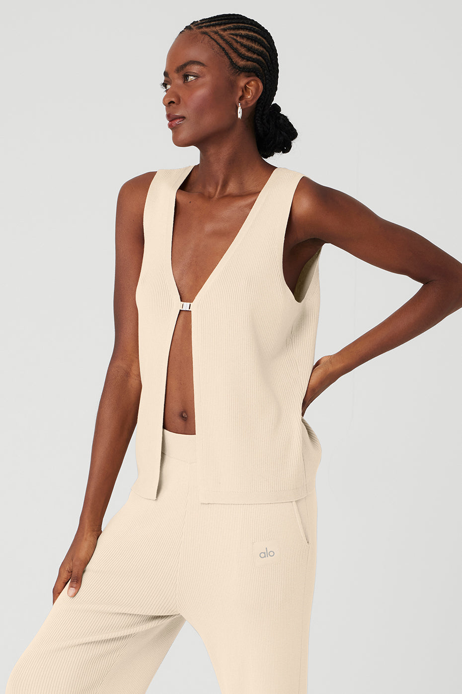 Knit Salana Tank - Macadamia--2