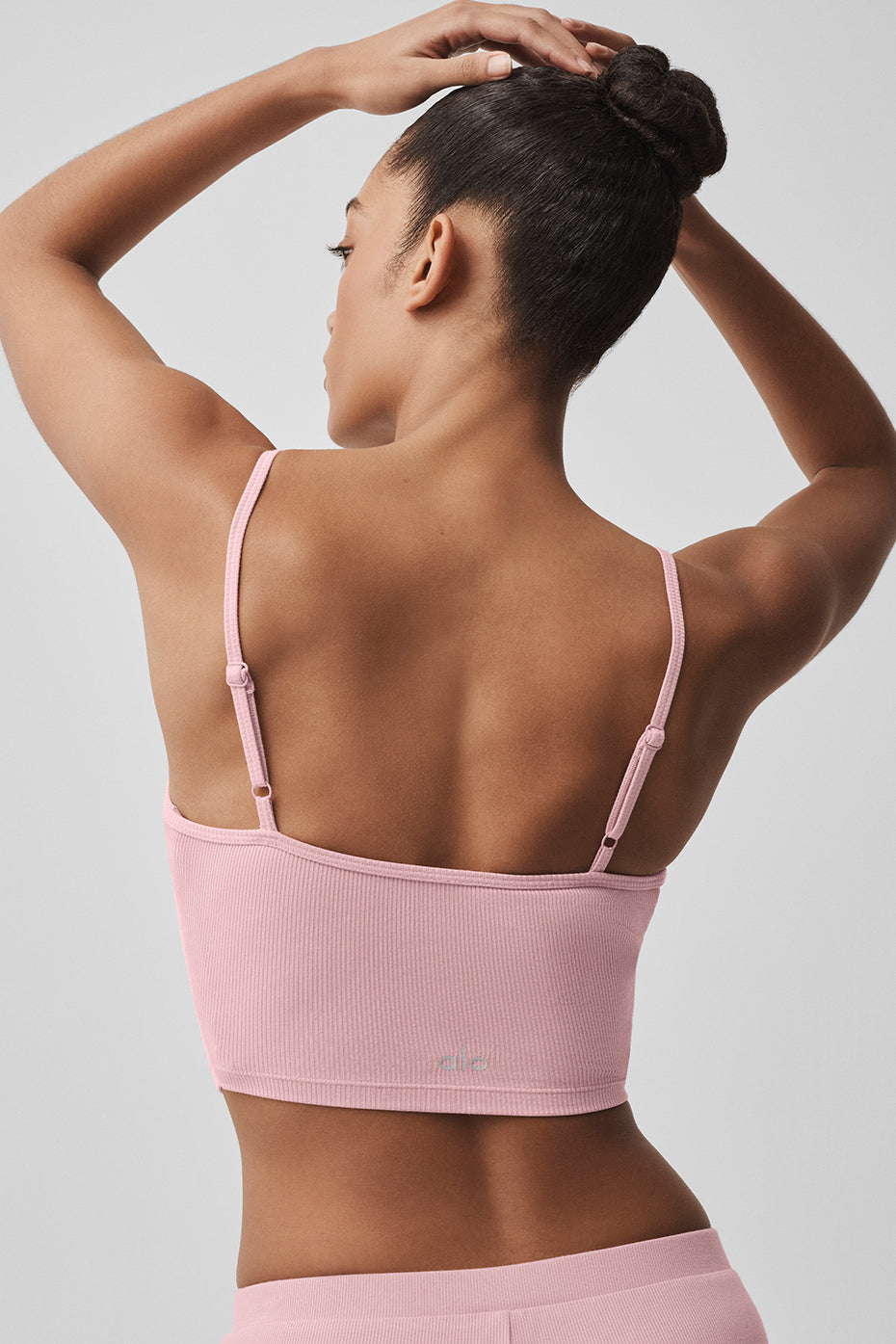 Ribbed Delicate Lounge Tank - Vintage Pink--2