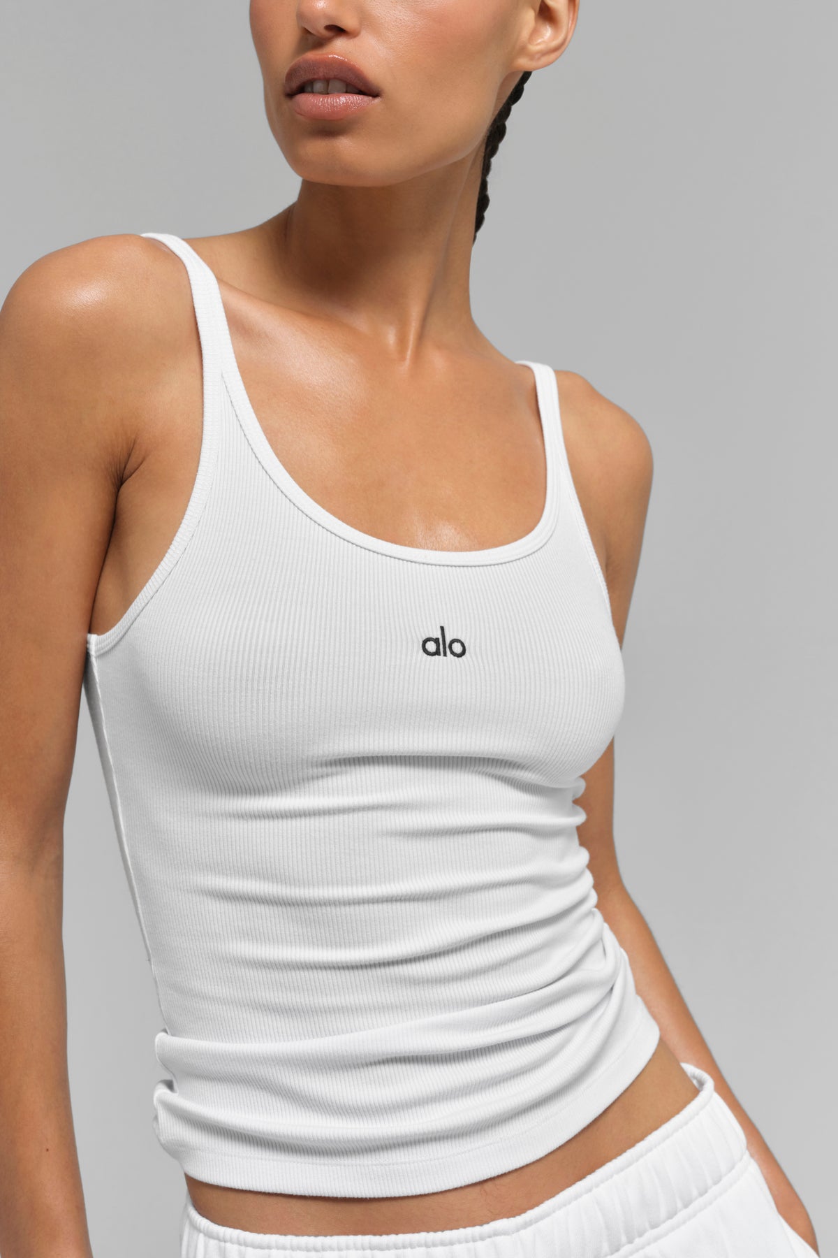 Ribbed Prosper Tank - White--4