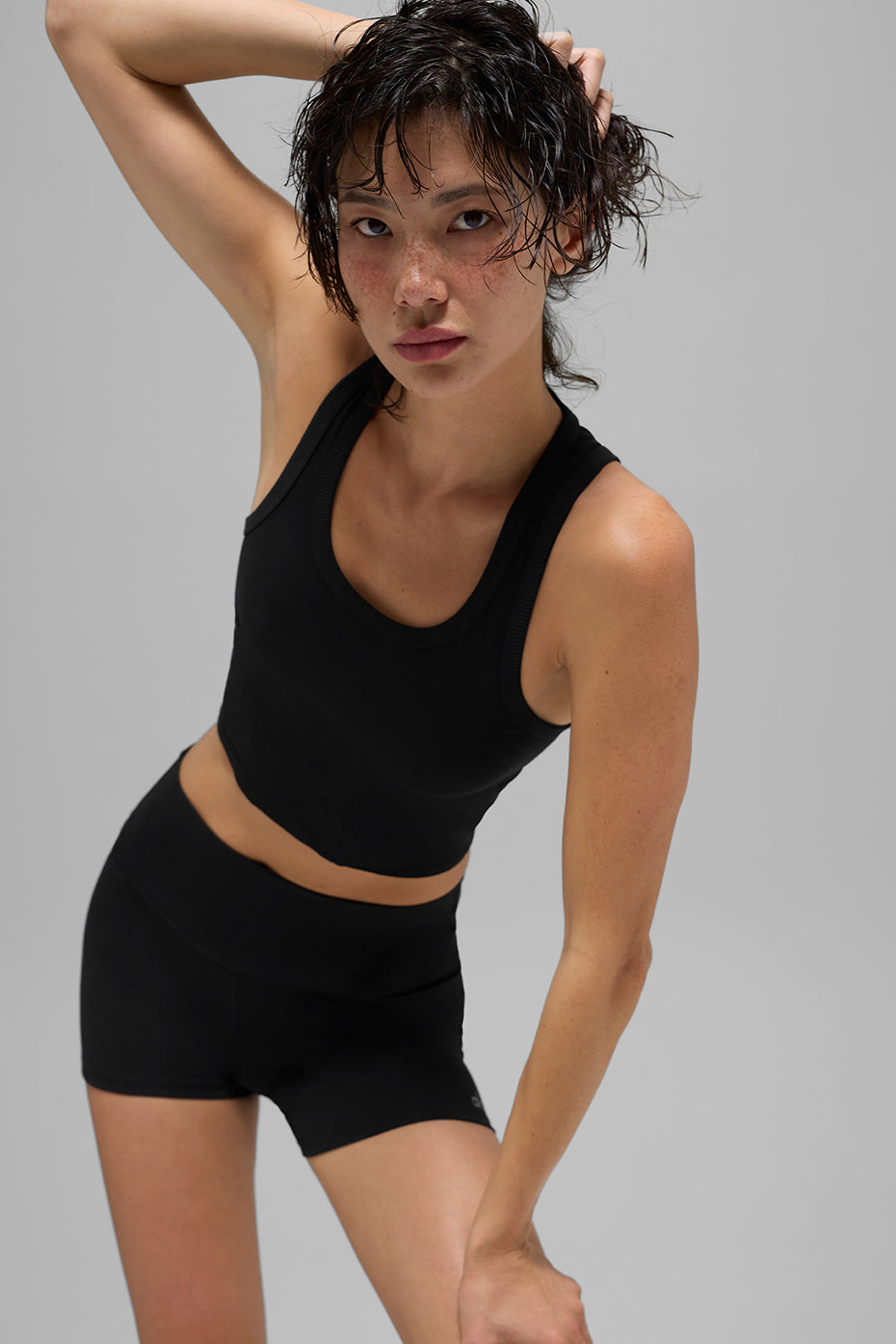 Mesh Front Runner Tank - Black--0