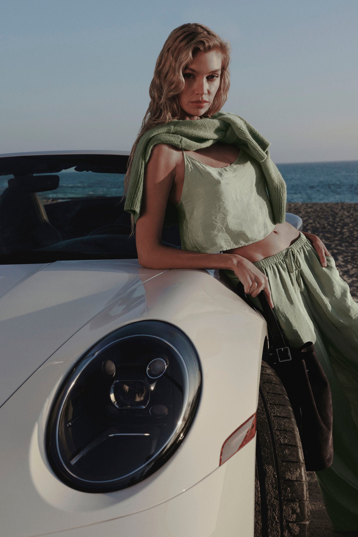 Semi-Sheer Golden Hour Tank - Dune Grass--0