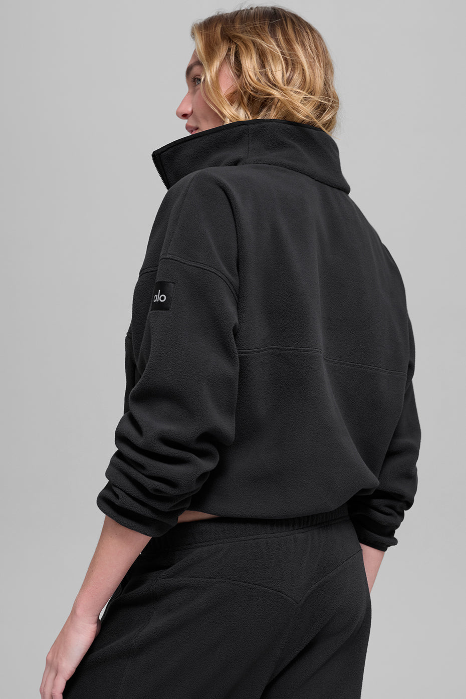 Polar Fleece Retreat Cover Up - Black--3