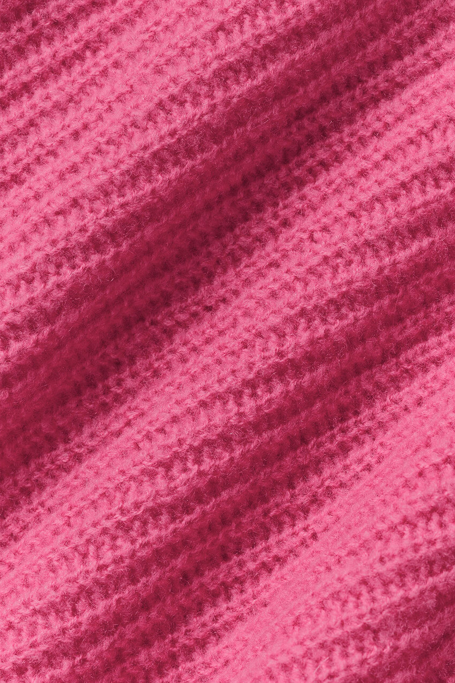 Wool Cashmere Ribbed Noble Full Zip Hoodie - Paradise Pink--6