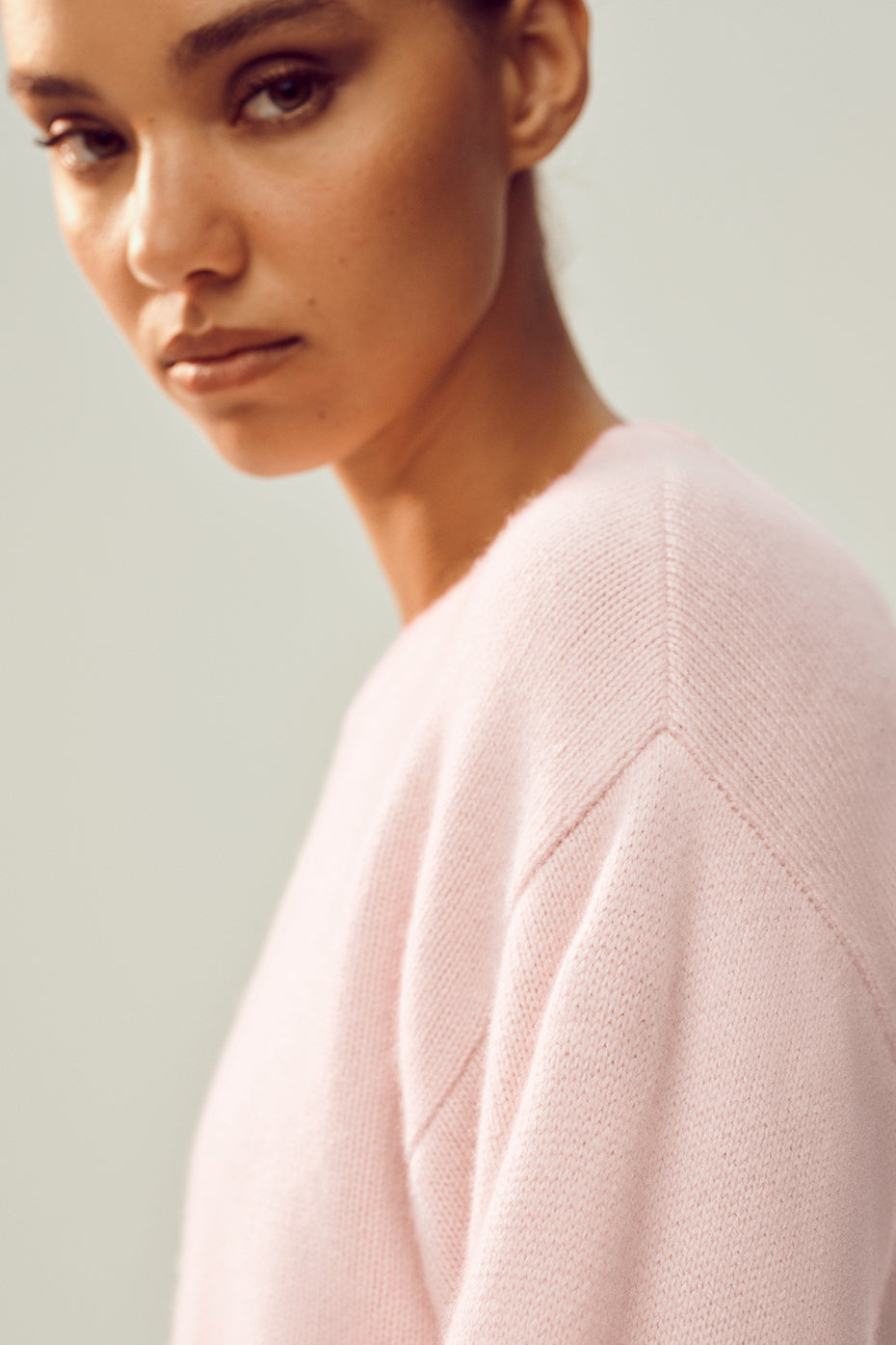 Cashmere Embrace Pullover - Frosted Pink--3