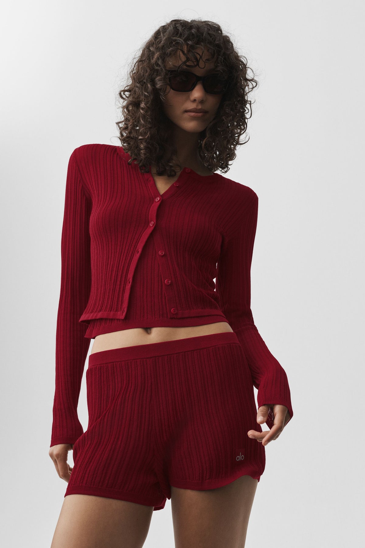 Sweater Sunlit Cardigan - Summer Romance Red--2