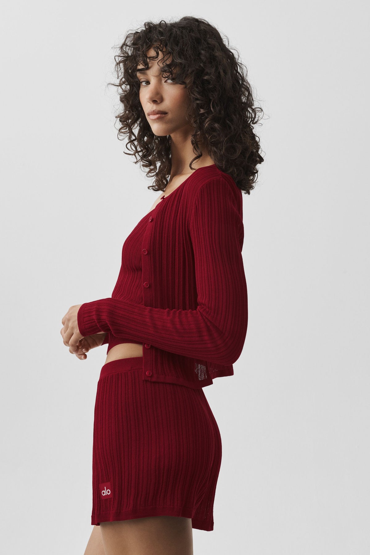 Sweater Sunlit Cardigan - Summer Romance Red--3