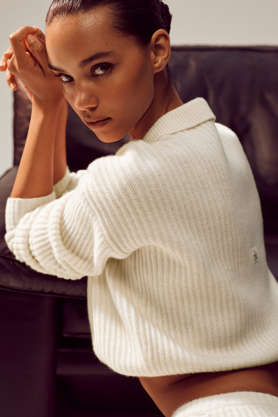 Cashmere Northstar Polo - Ivory--1