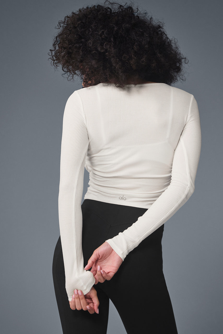 Gather Long Sleeve - Ivory--2
