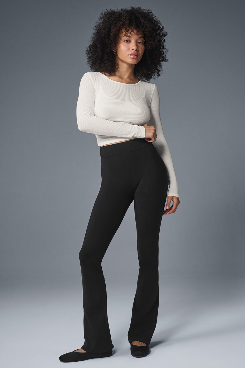 Gather Long Sleeve - Ivory--3