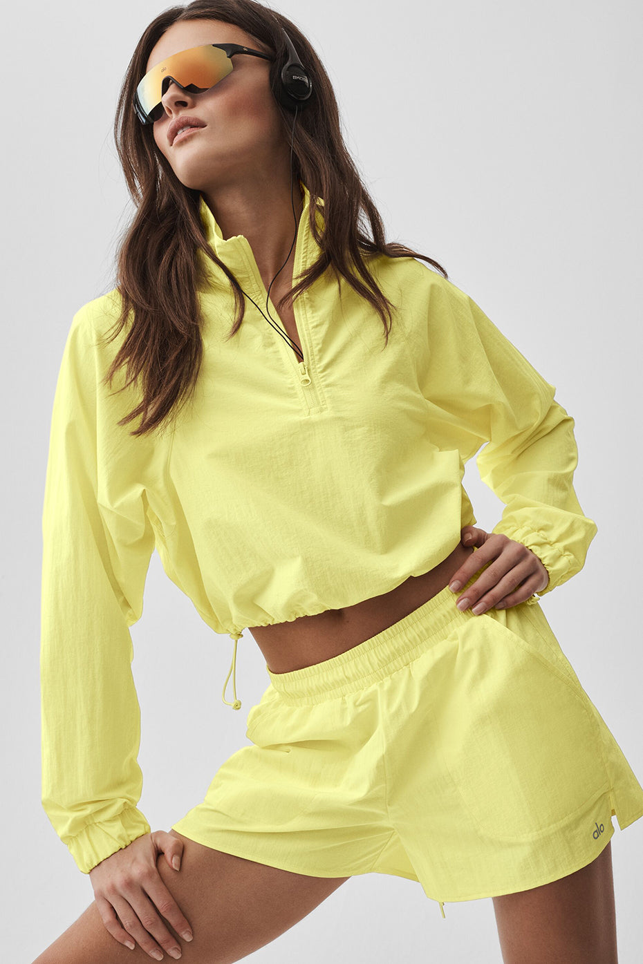 Cropped 1/4 Zip Alumni Pullover - Sunshine--3