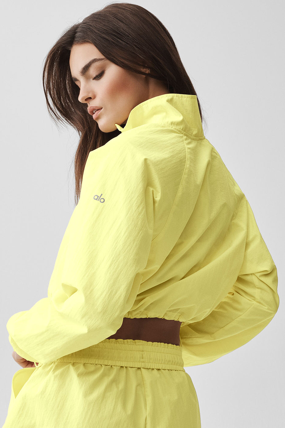 Cropped 1/4 Zip Alumni Pullover - Sunshine--1