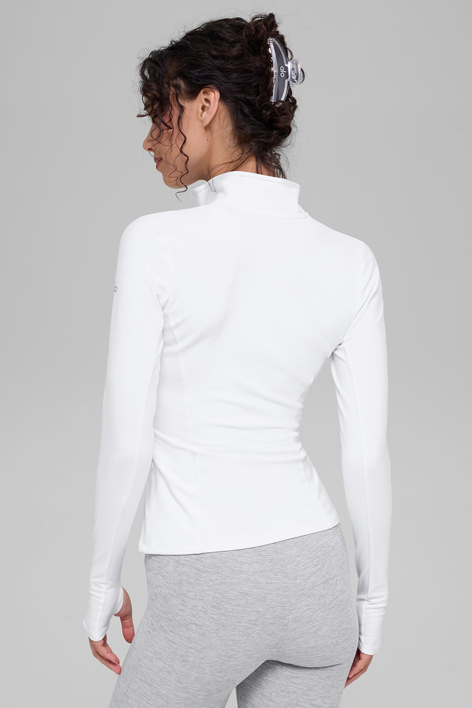 Alosoft 1/2 Zip Rapid Pullover - White--2