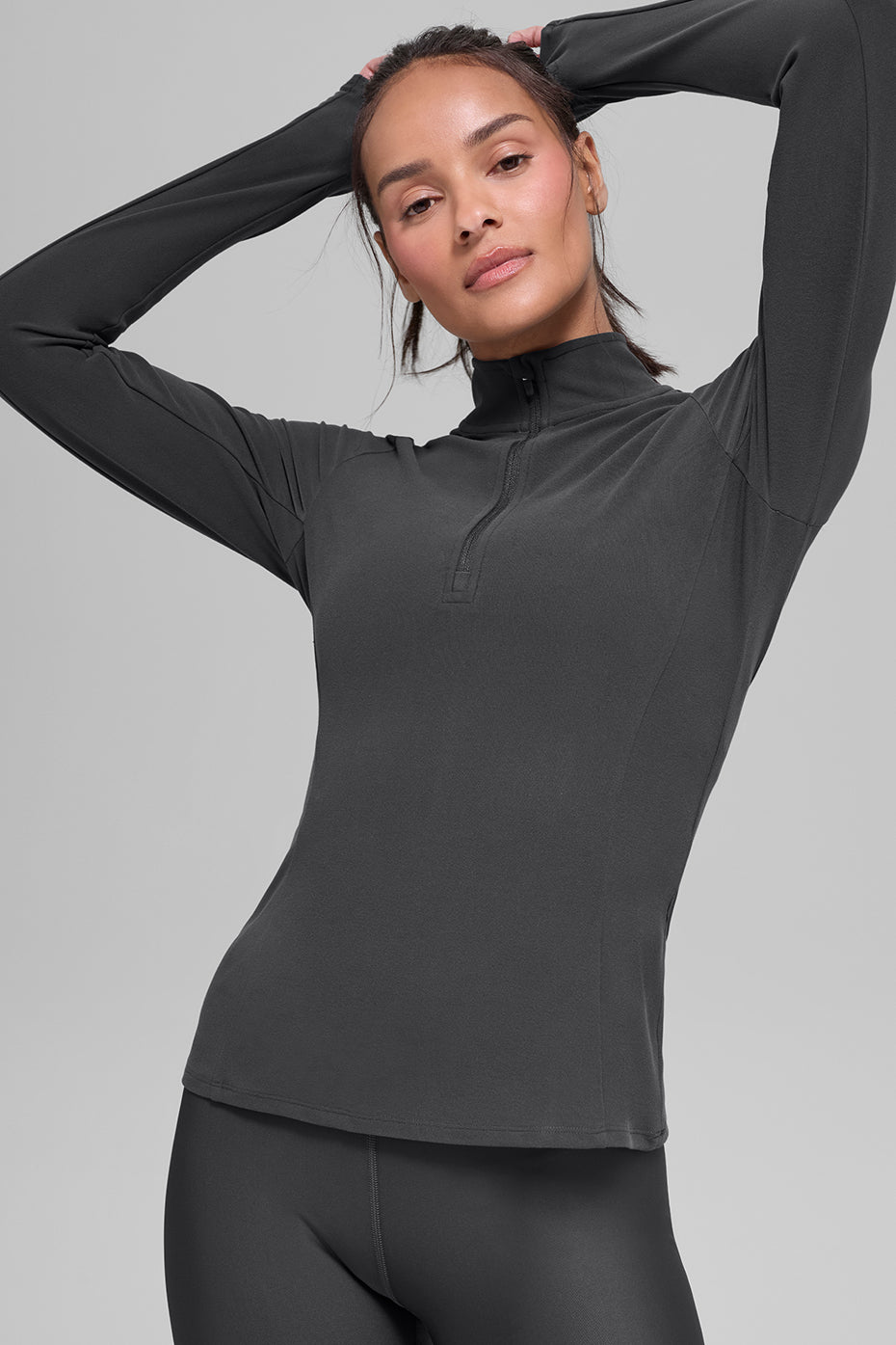 Alosoft 1/2 Zip Rapid Pullover - Anthracite--0