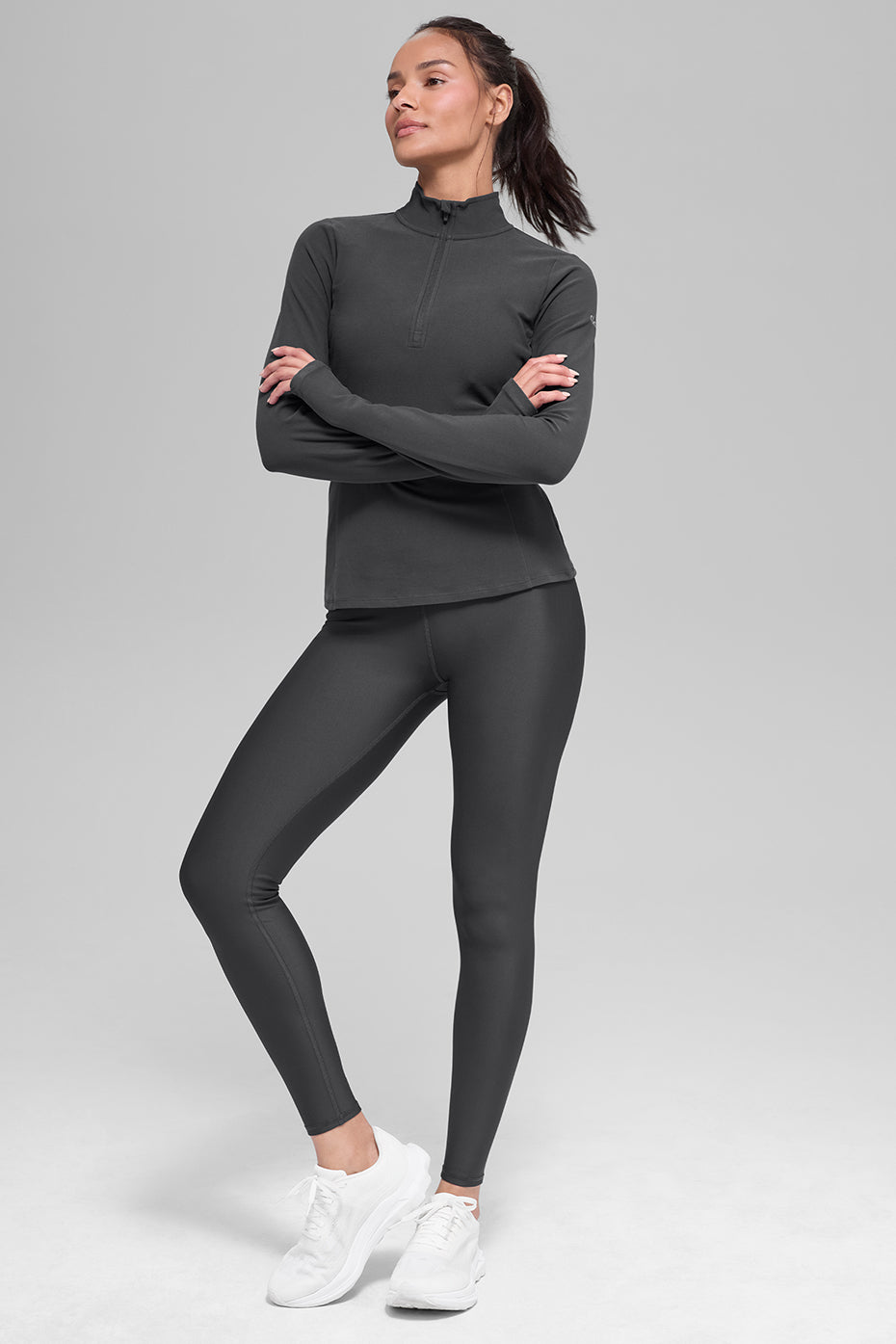 Alosoft 1/2 Zip Rapid Pullover - Anthracite--3