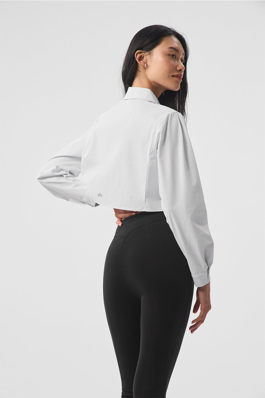 Cropped Take Me Out Button Up - White--1