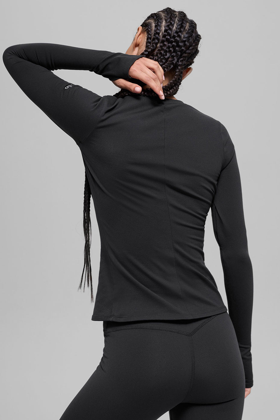 Airbrush Winter Warm Nocturne Long Sleeve - Black--2