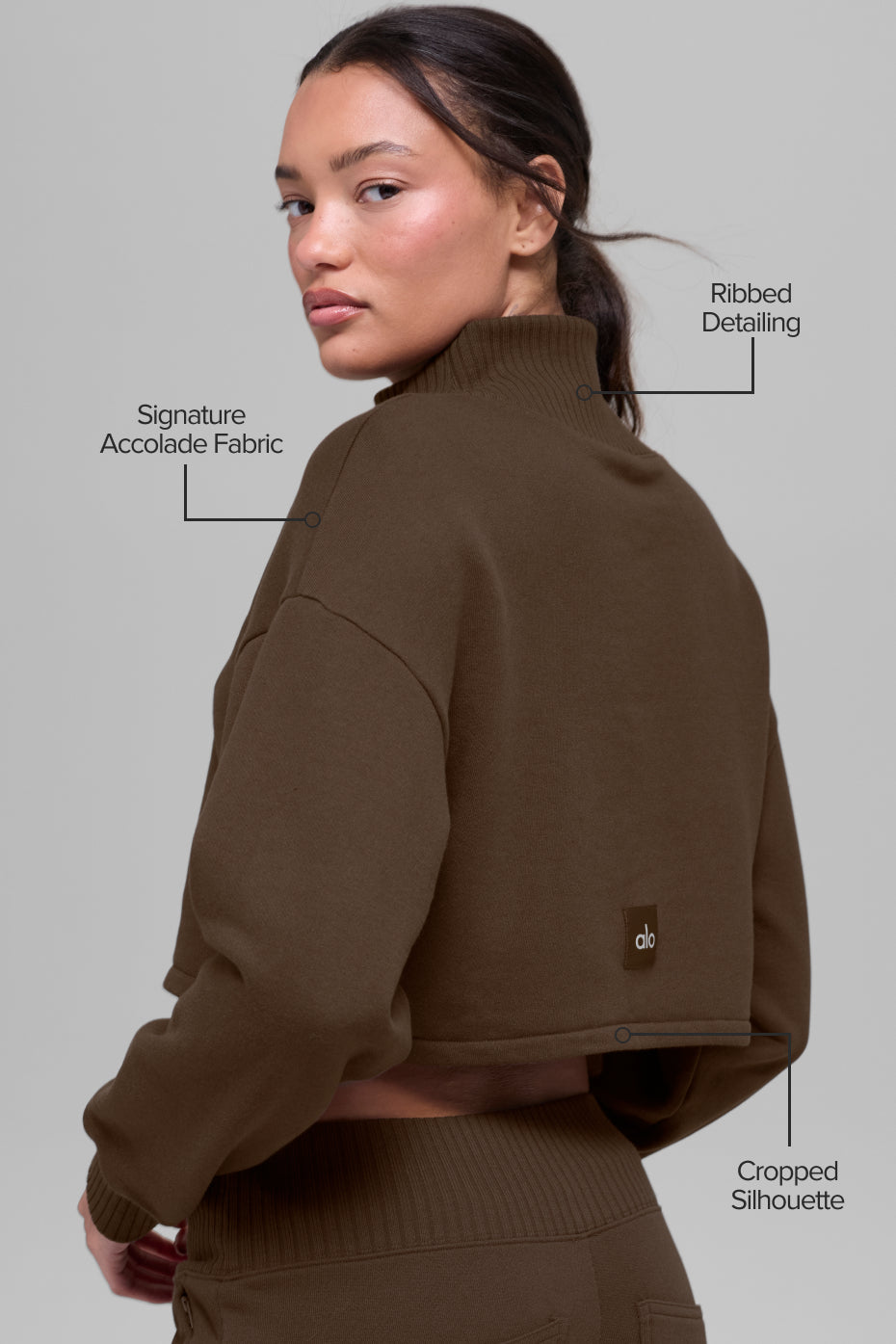 Cropped Serenity Coverup - Espresso--1