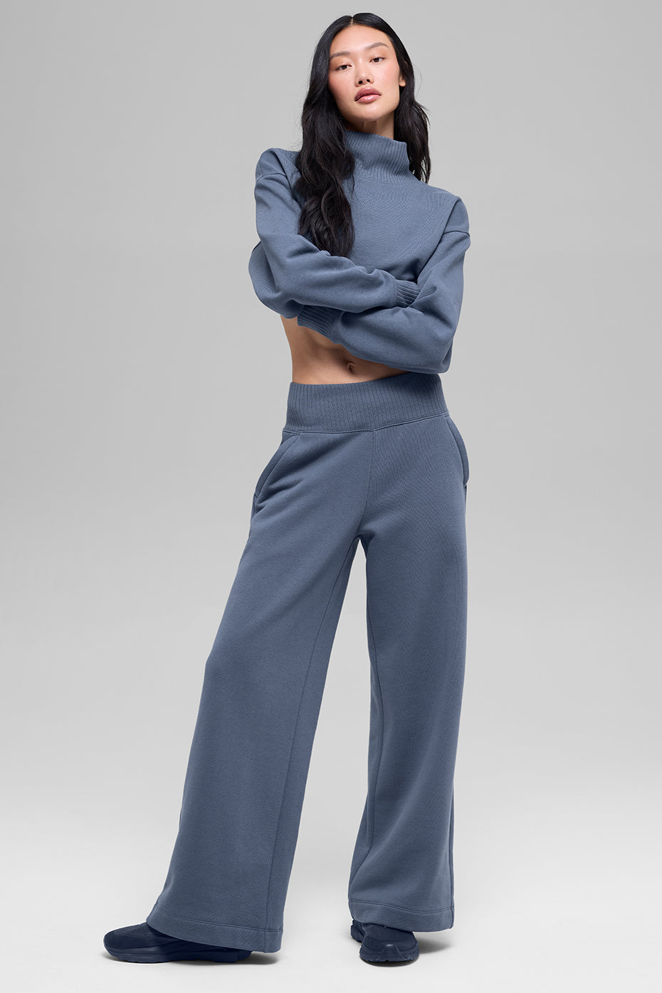 Cropped Serenity Coverup - Bluestone--4