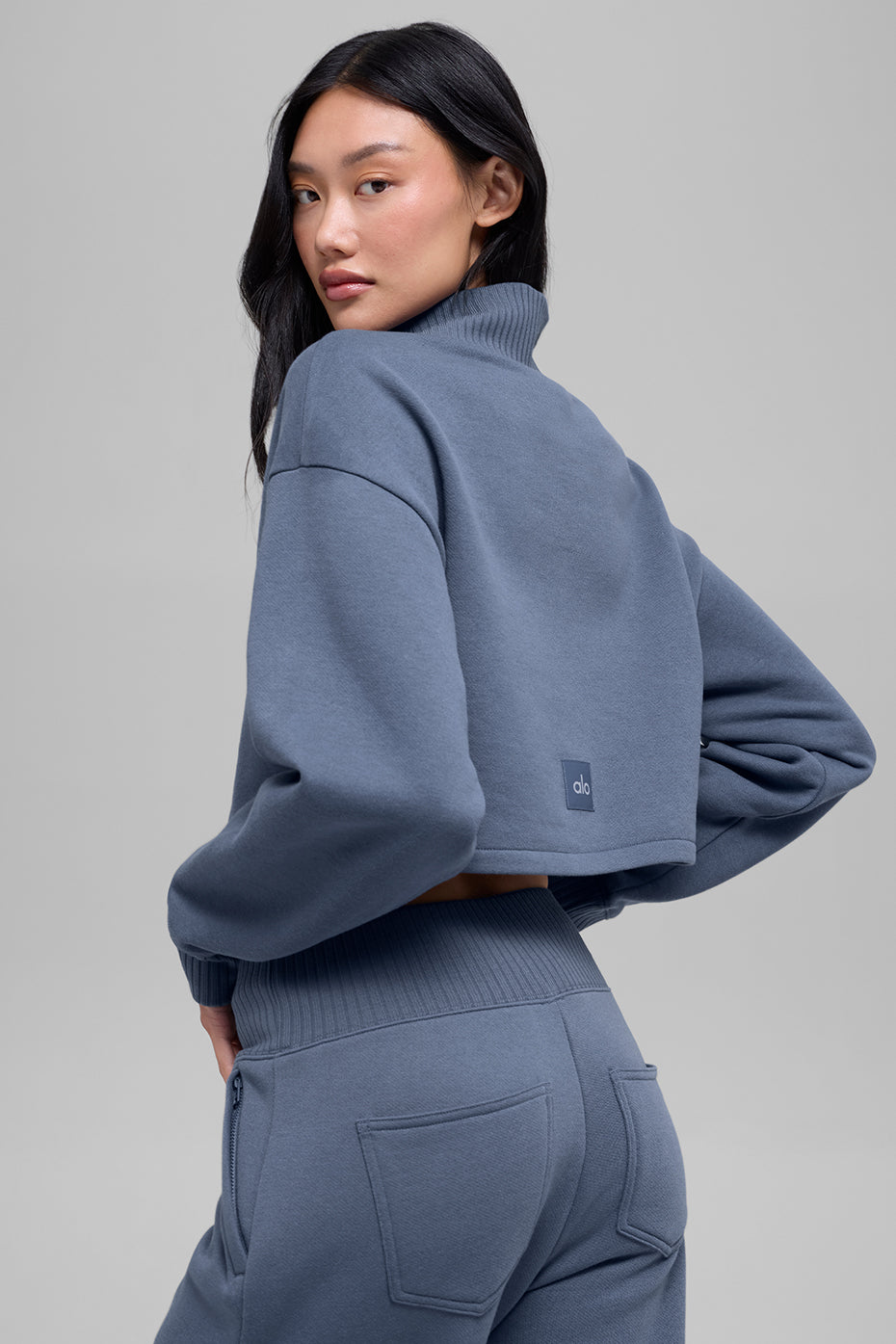 Cropped Serenity Coverup - Bluestone--2