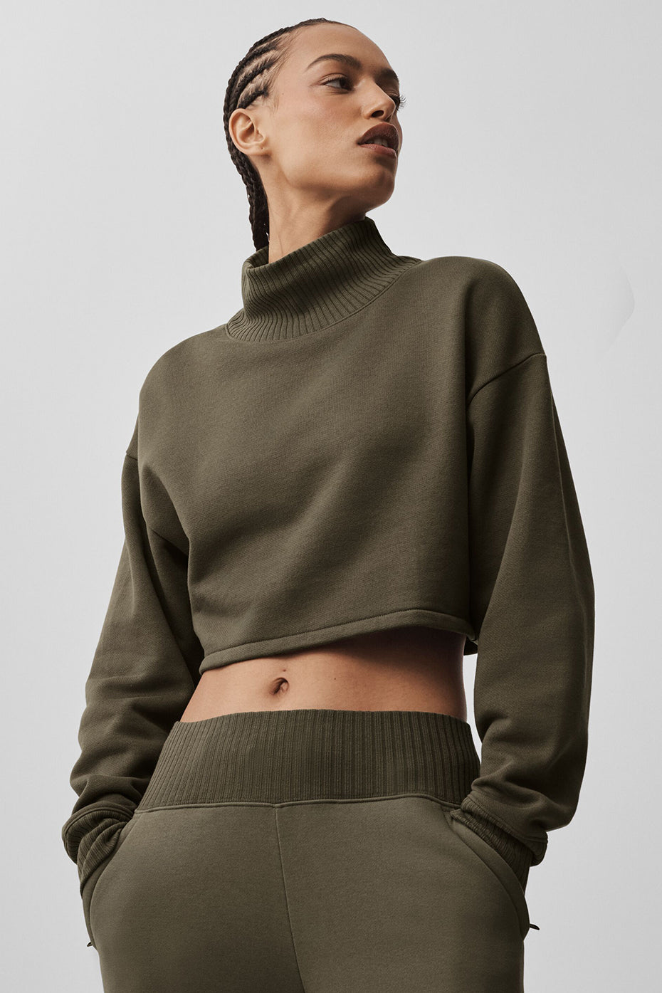 Cropped Serenity Coverup - Olive Tree--2