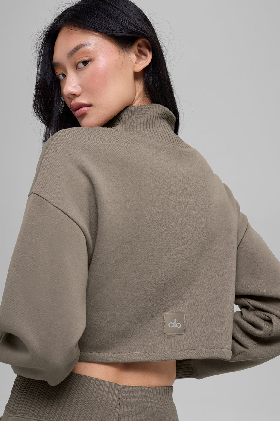 Cropped Serenity Coverup - Light Cocoa--3