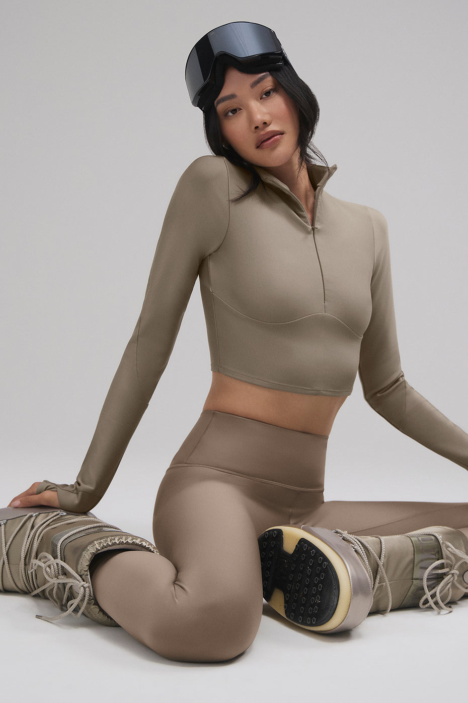 Airlift Winter Warm Ski Time Long Sleeve - Light Cocoa--0