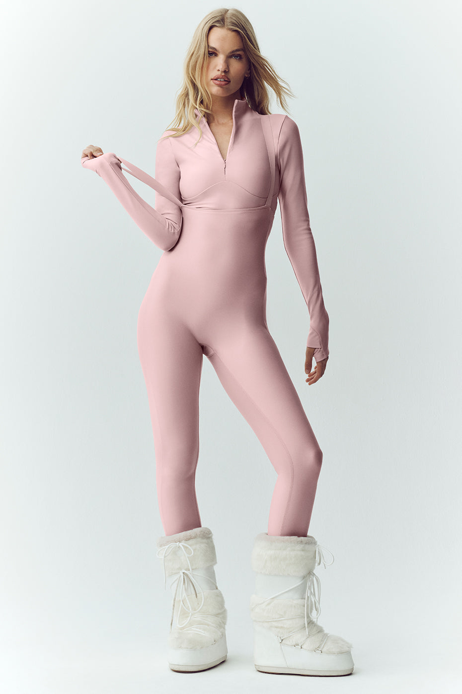 Airlift Winter Warm Ski Time Long Sleeve - Pink Champagne--4