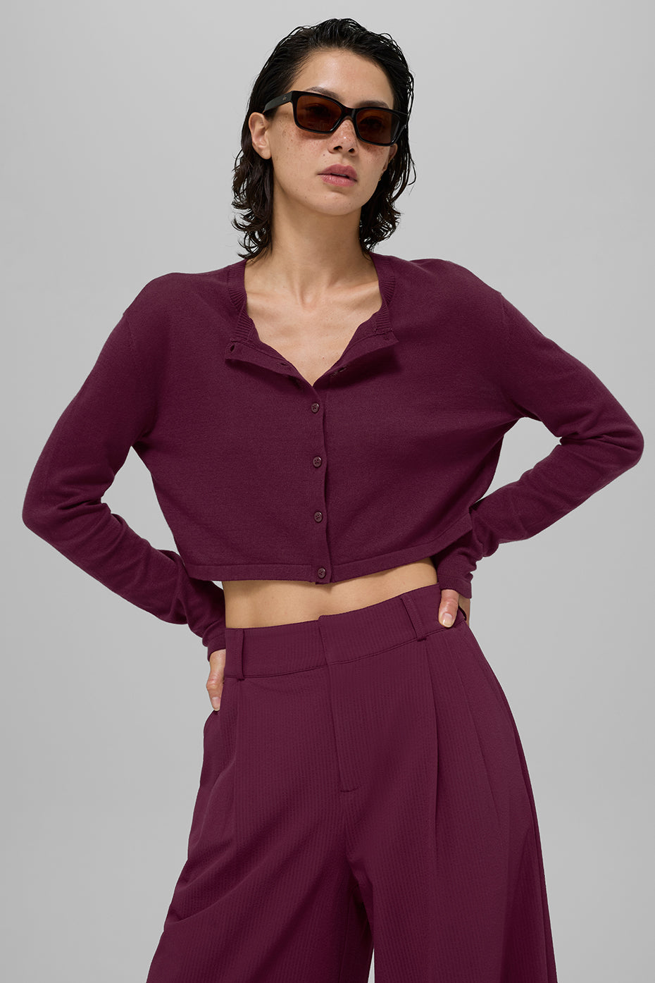 Supernatural Sweater Cardigan - Burgundy--0