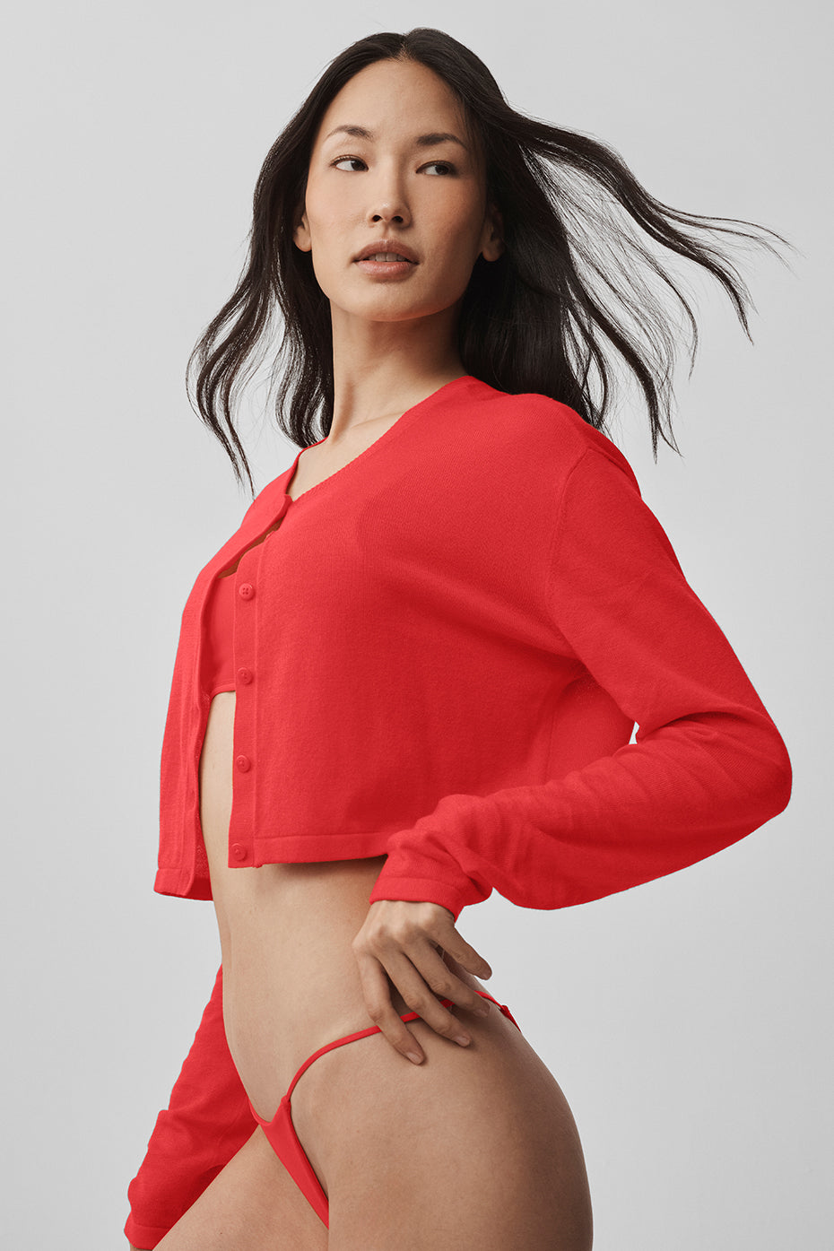 Supernatural Sweater Cardigan - Bright Red--2