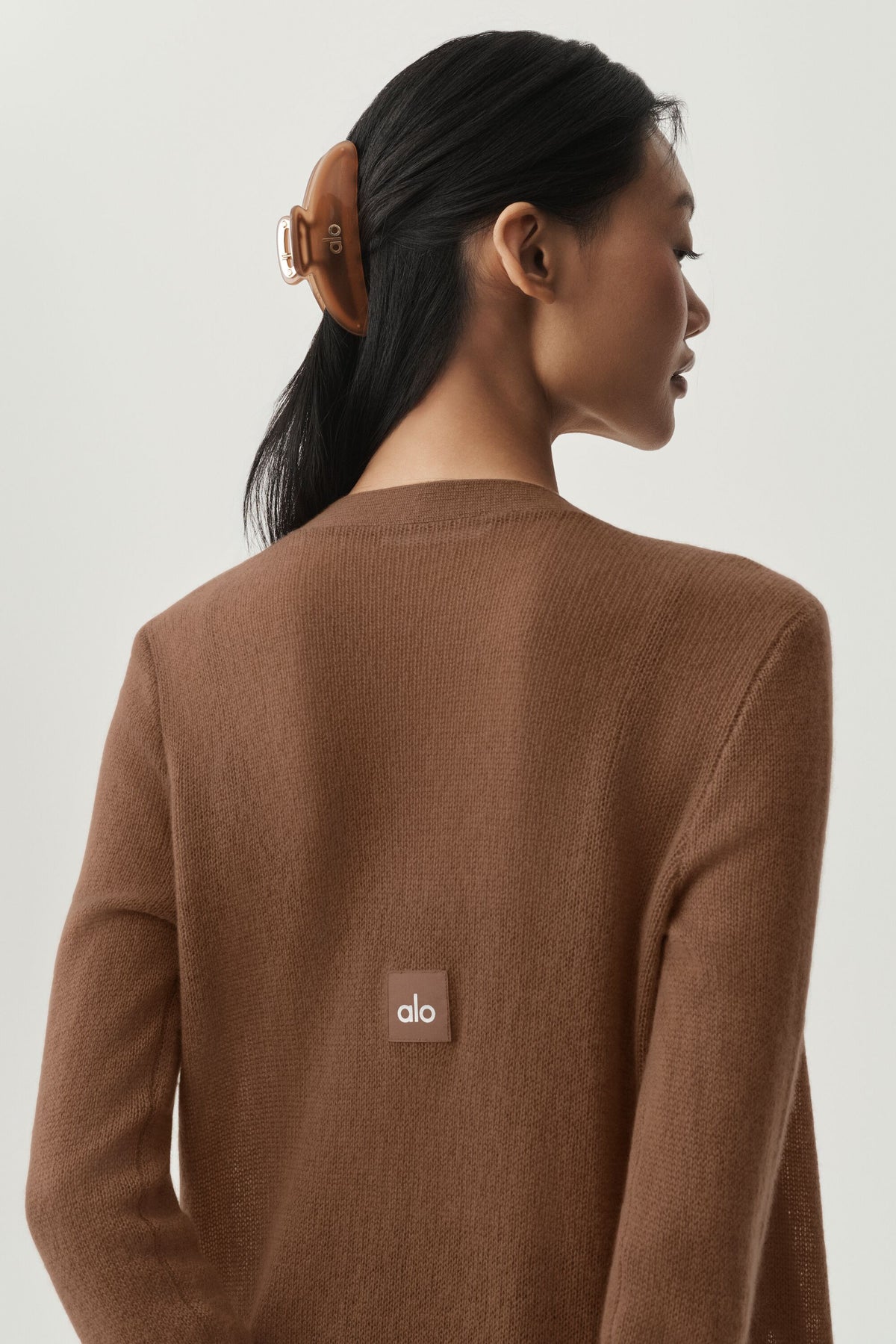 Sheer Cashmere Long Cardigan - Sun Kissed Brown--4