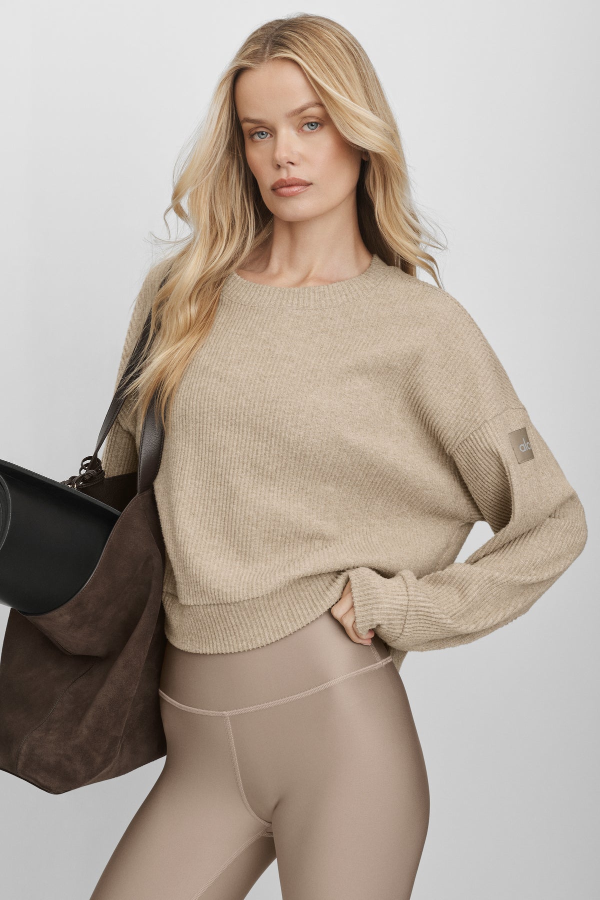 Muse Crew Neck Pullover - Gravel Heather--2