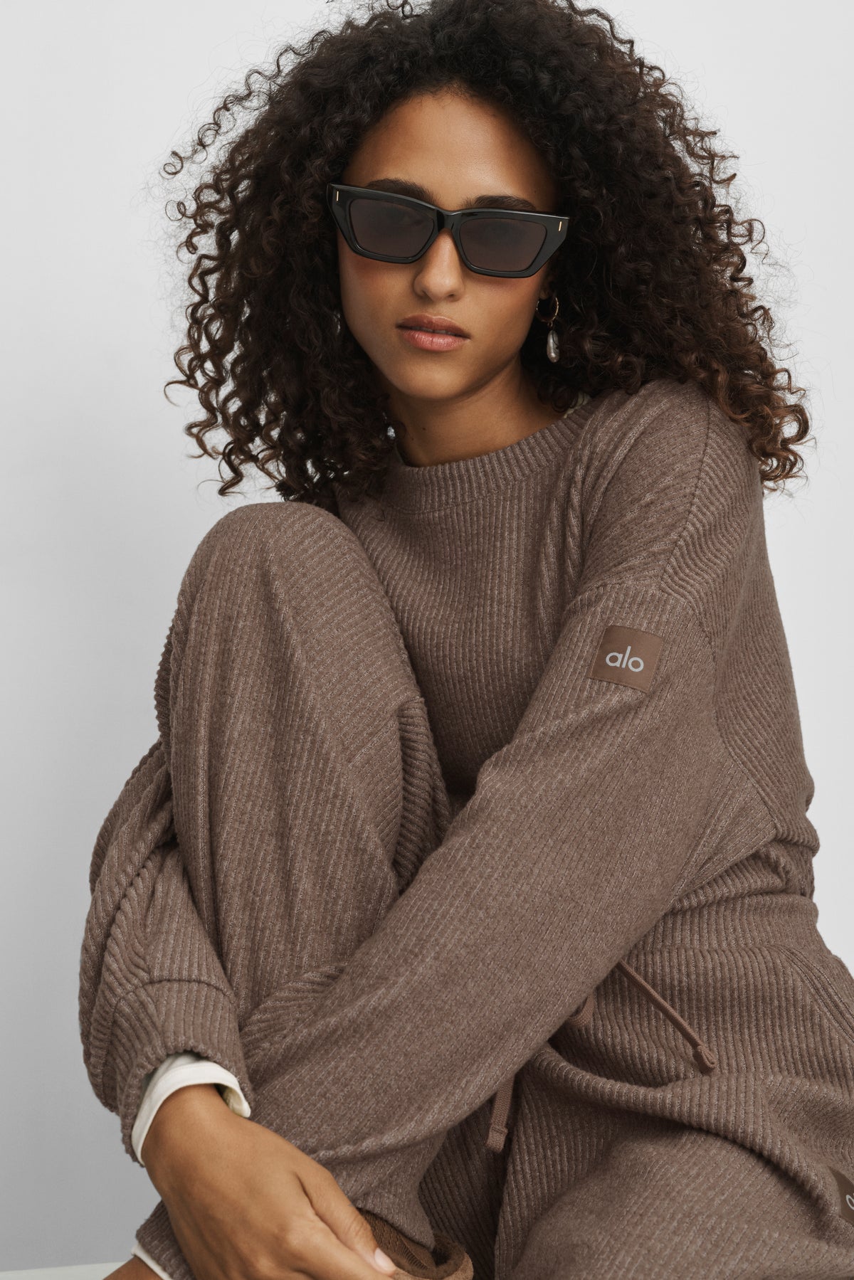 Muse Crew Neck Pullover - Java Brown Heather--3