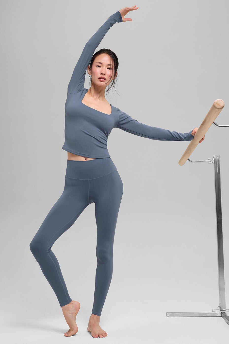 ALO Softsculpt Precision Long Sleeve - Bluestone--3