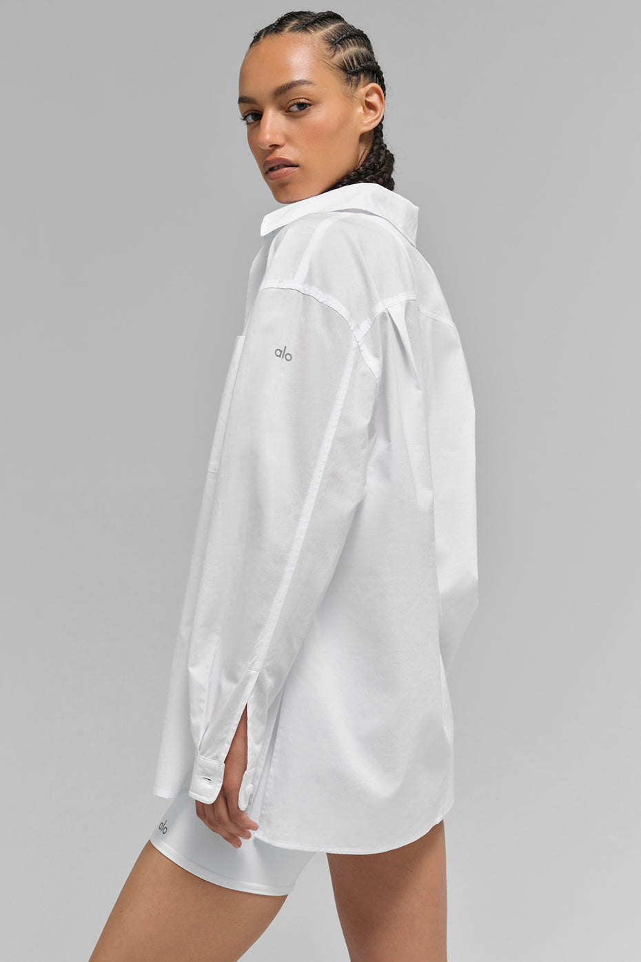 Cotton Real Deal Button Up Long Sleeve - White--2