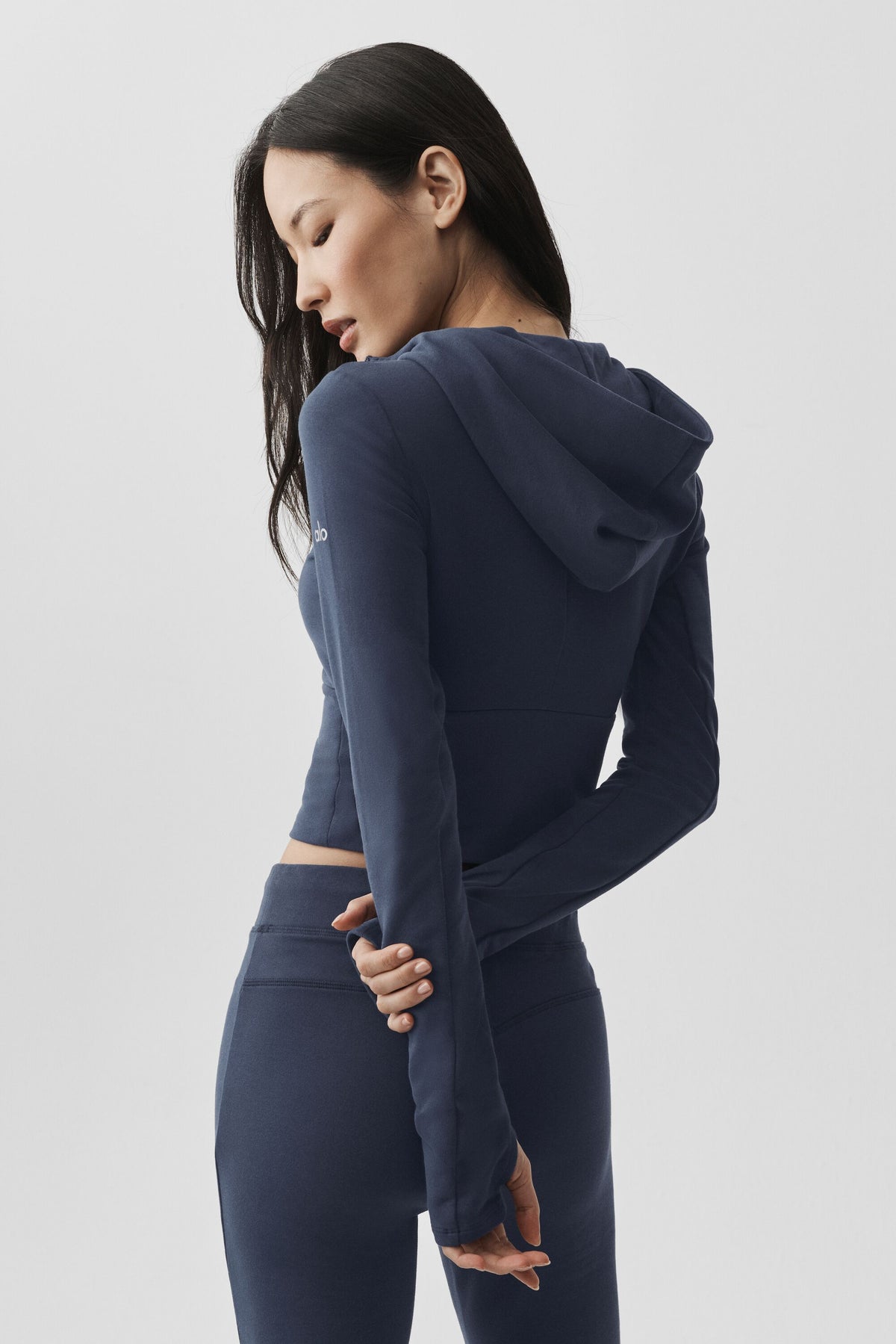 Sway Full Zip Hoodie - Navy--2