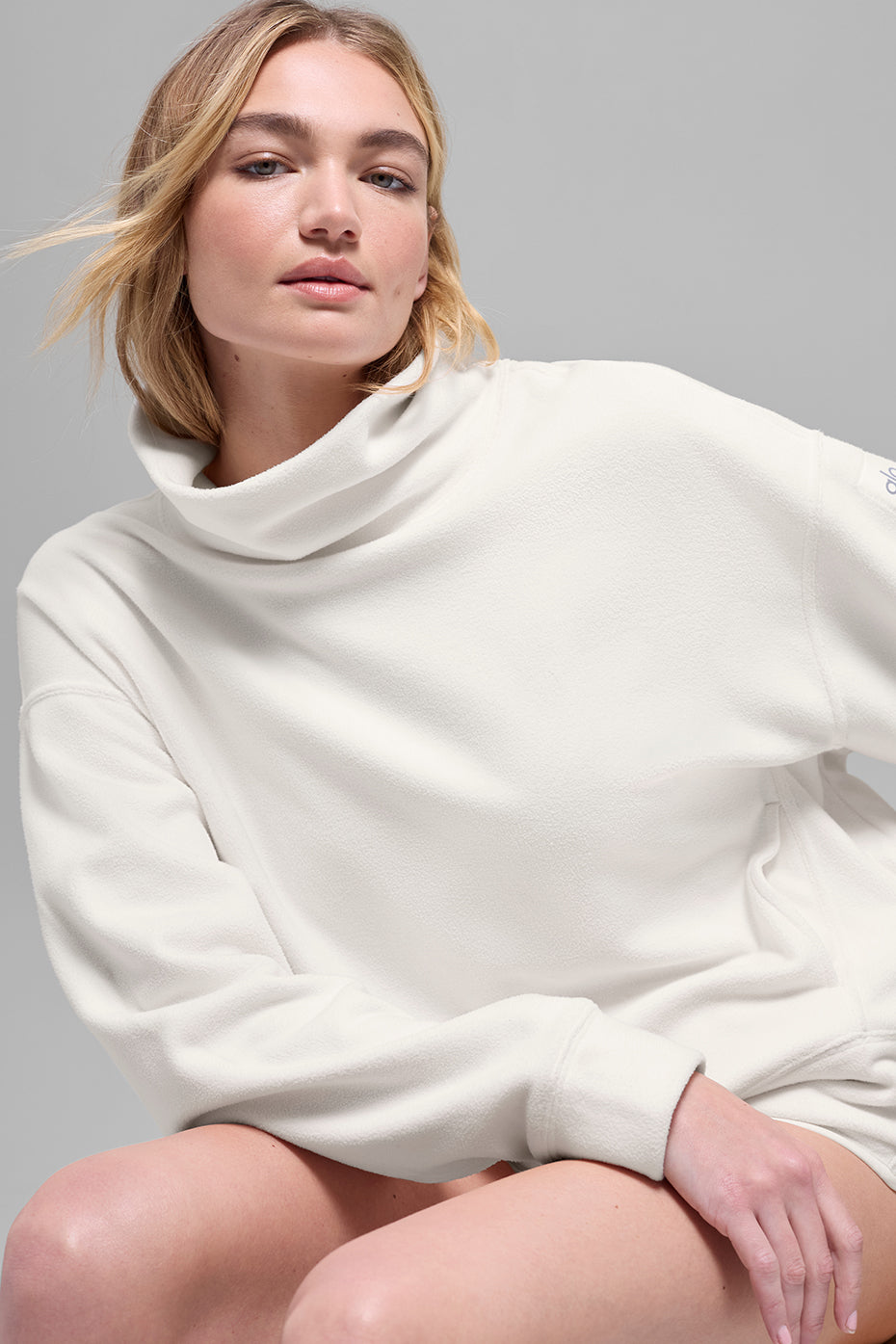 Polar Fleece Hazy Pullover - Ivory--3